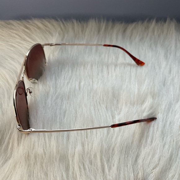 Aviator Sunglasses - Silver Frame with Brown Lenses - Picture 3 of 3